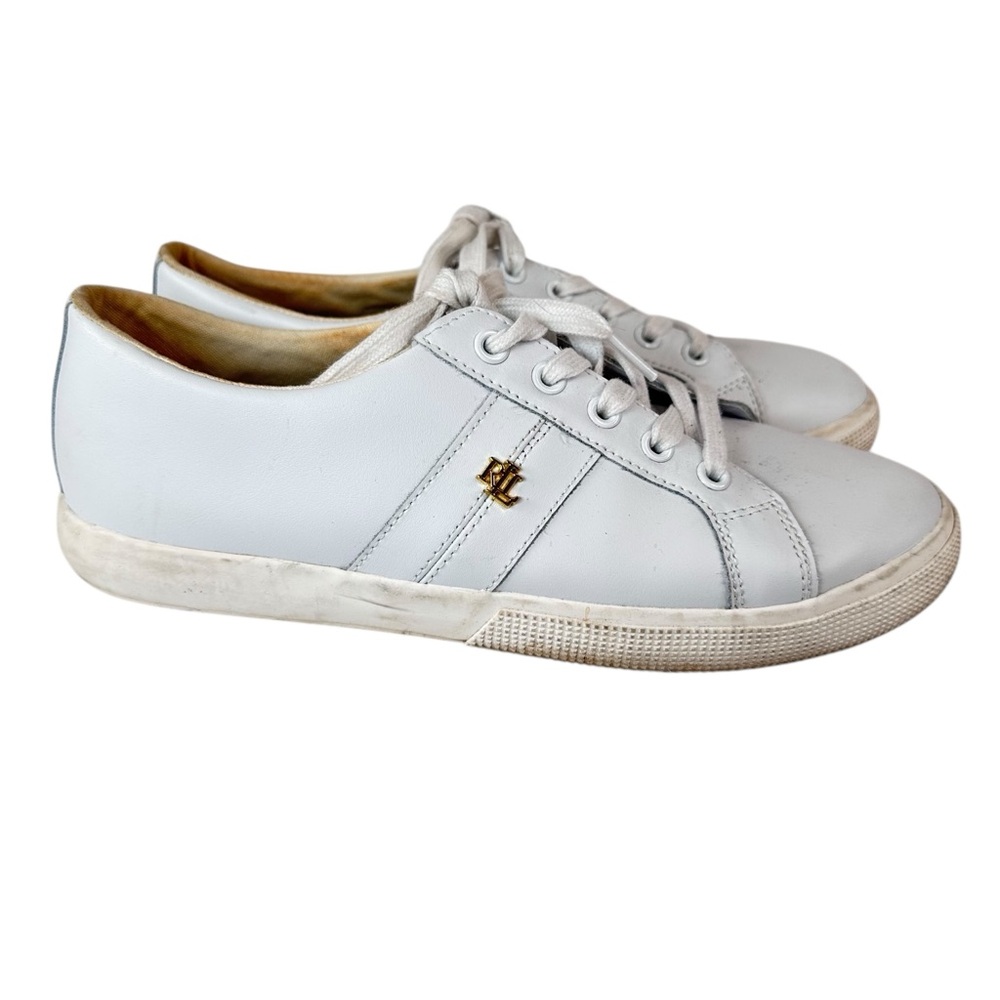 Lauren Ralph Lauren Janson II Sneakers Size 9.5 White Casualcore Streetwear